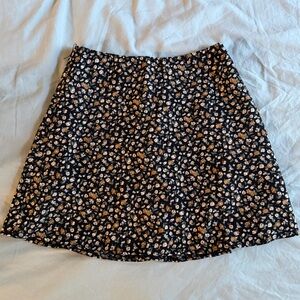 Princess Polly Black and Cream Floral Mini Skirt